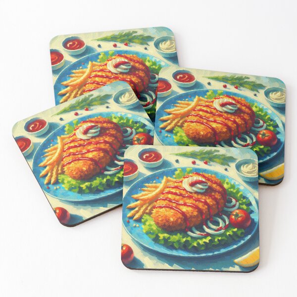 Item preview, Chicken Kiev Impressionism Art Style designed and sold by artofuniverse.