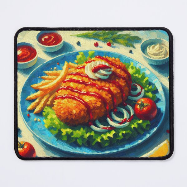 Item preview, Chicken Kiev Impressionism Art Style designed and sold by artofuniverse.