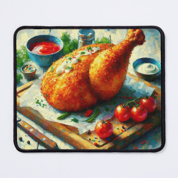 Item preview, Chicken Kiev Impressionism Art Style designed and sold by artofuniverse.