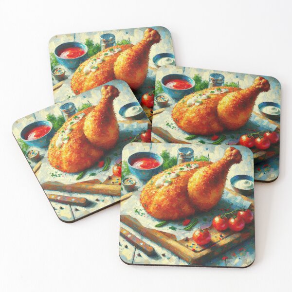 Item preview, Chicken Kiev Impressionism Art Style designed and sold by artofuniverse.