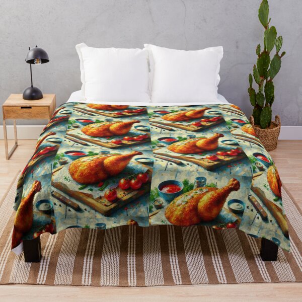 Item preview, Chicken Kiev Impressionism Art Style designed and sold by artofuniverse.