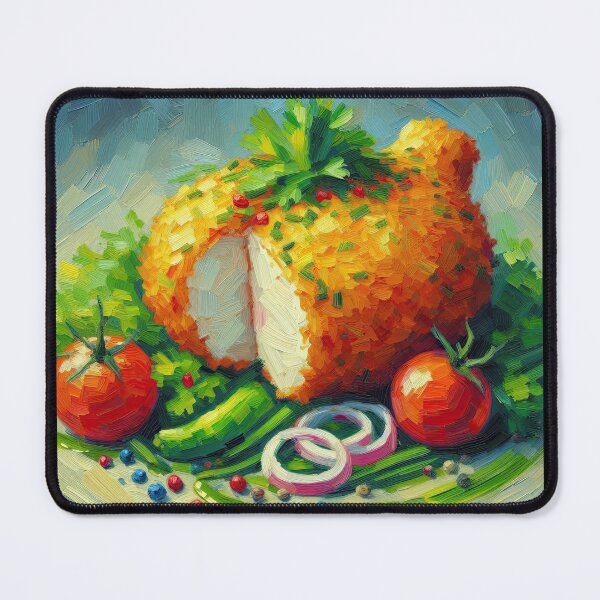 Item preview, Chicken Kiev Impressionism Art Style designed and sold by artofuniverse.