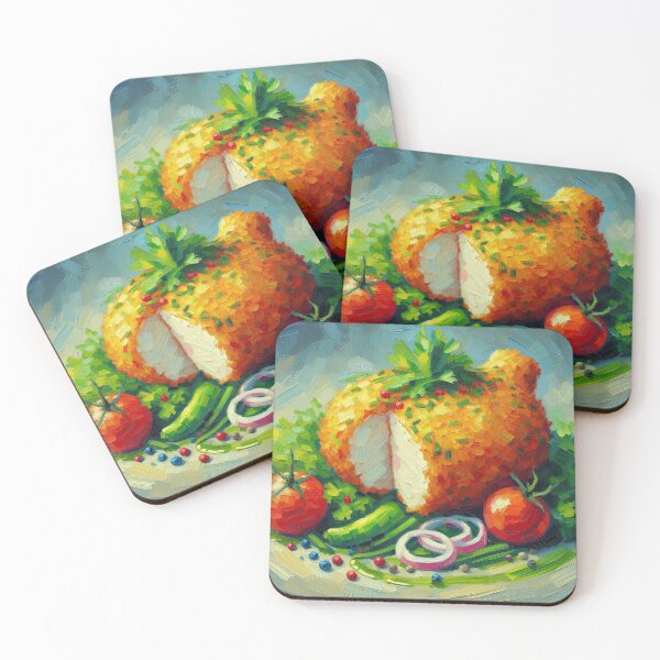 Item preview, Chicken Kiev Impressionism Art Style designed and sold by artofuniverse.