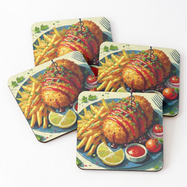 Item preview, Chicken Kiev Impressionism Art Style designed and sold by artofuniverse.