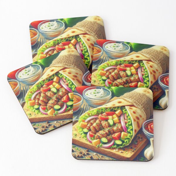 Item preview, Shawarma Impressionism Art Style designed and sold by artofuniverse.