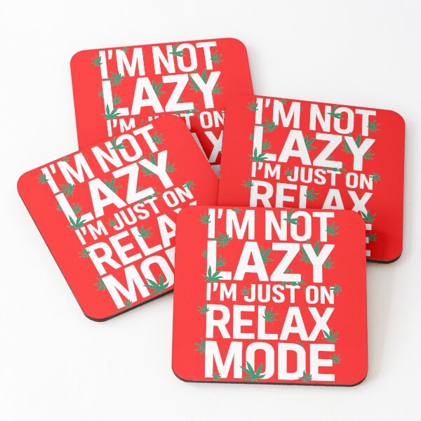 Item preview, I'm Not Lazy Just On Relax Mode - Red designed and sold by JLEmporium.