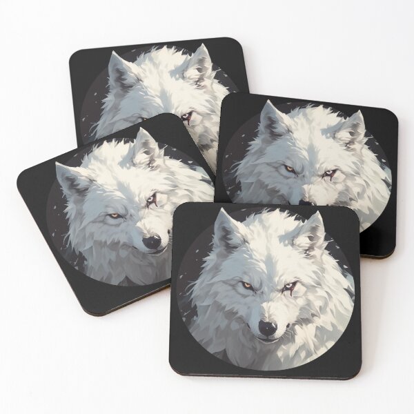 Item preview, Wolf, Big white wolf, White wolf designed and sold by PatternFly.