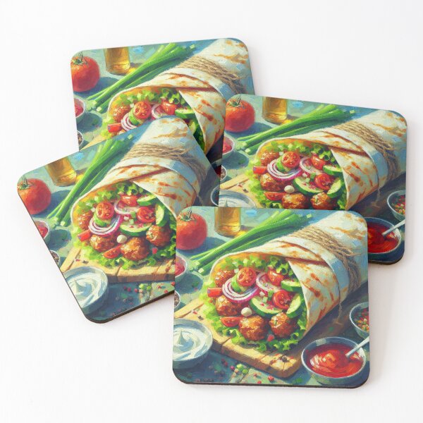 Item preview, Shawarma Impressionism Art Style designed and sold by artofuniverse.