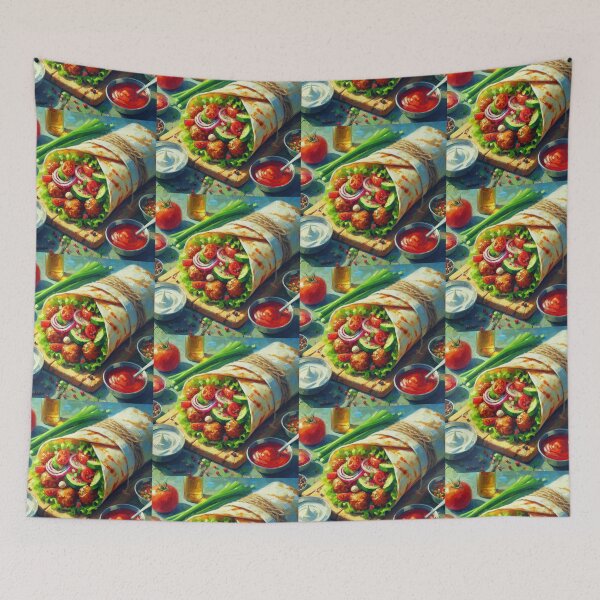 Item preview, Shawarma Impressionism Art Style designed and sold by artofuniverse.