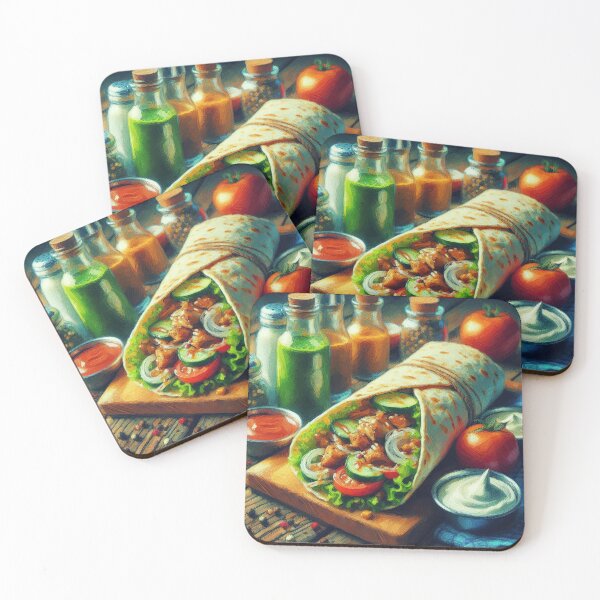 Item preview, Shawarma Impressionism Art Style designed and sold by artofuniverse.