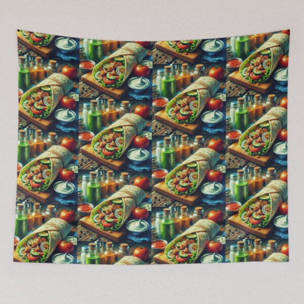 Item preview, Shawarma Impressionism Art Style designed and sold by artofuniverse.