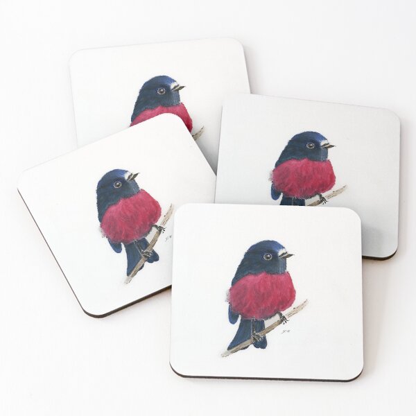 Item preview,  Pink Robin bird painting designed and sold by Jennifer Morcom.