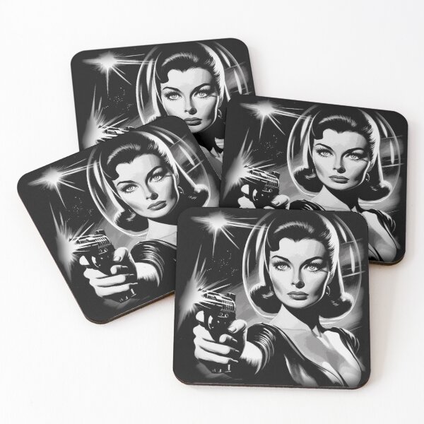Item preview, Retro Sci-fi Pulp Woman designed and sold by PulpVintage.