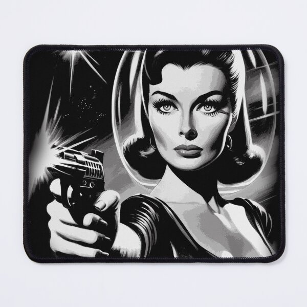 Item preview, Retro Sci-fi Pulp Woman designed and sold by PulpVintage.