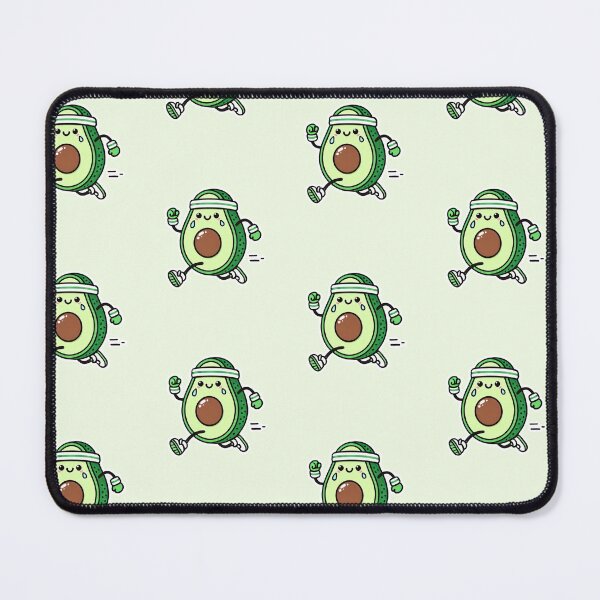 Item preview, Running Avocado Cartoon for Fun Cardio Fitness Enthusiasts designed and sold by DuxDesigns.