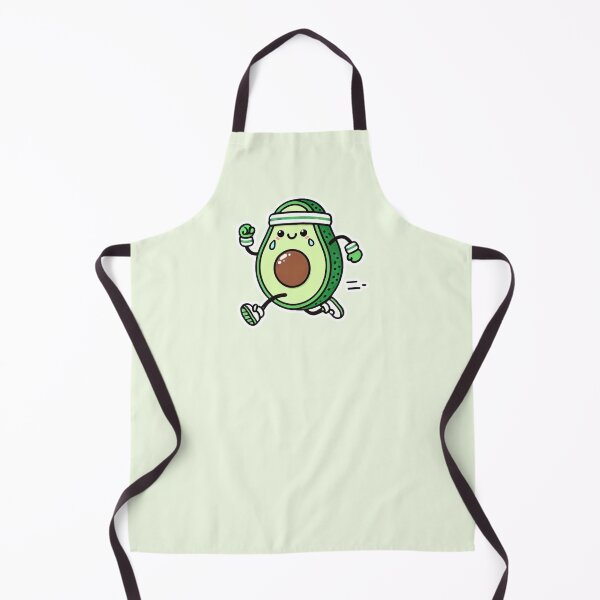 Item preview, Running Avocado Cartoon for Fun Cardio Fitness Enthusiasts designed and sold by DuxDesigns.