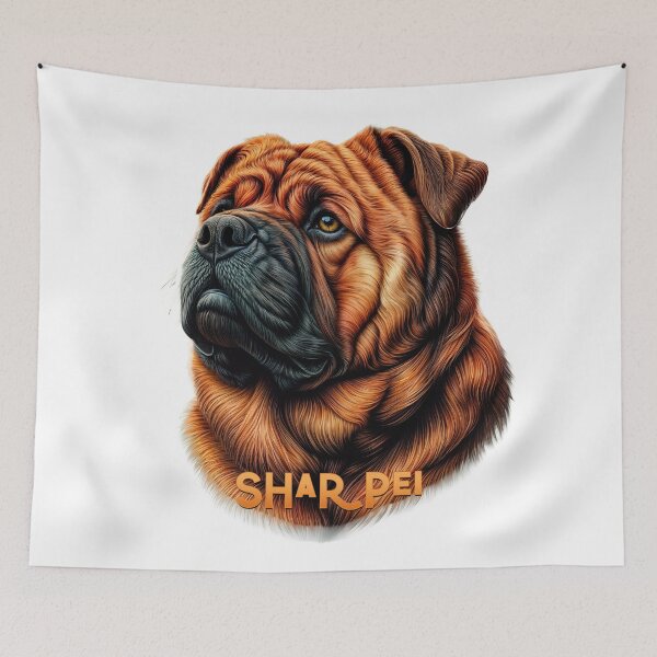 Item preview, Poster Prints T-Shirt Design - Dog Breeds: Shar Pei designed and sold by ForeverPrintsOK.
