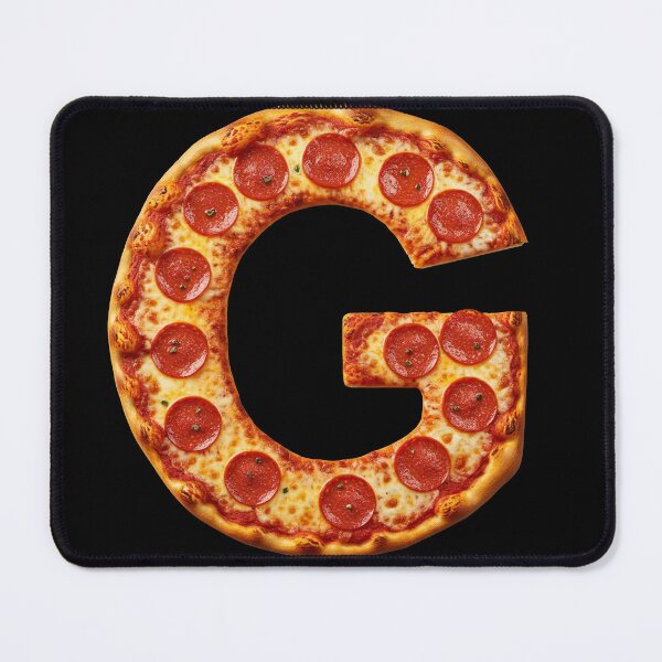 PIZZA LETTER G Mouse Pad