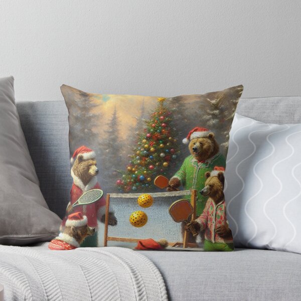 Item preview, Christmas Bear Pickleball Players designed and sold by mustardseed-410.