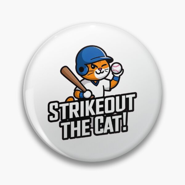 Item preview, Strikeout the cat / Baseball cat designed and sold by LostForSpace.
