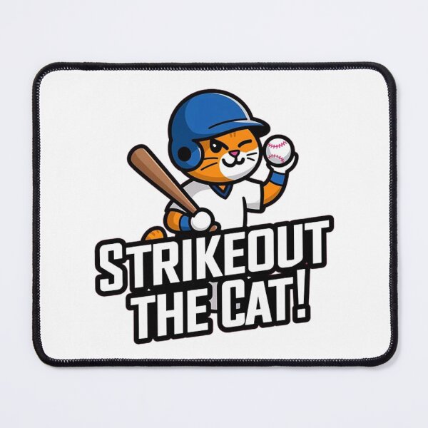 Item preview, Strikeout the cat / Baseball cat designed and sold by LostForSpace.