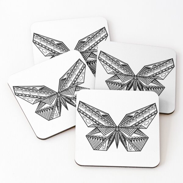 Item preview, Tribal Origami Butterfly designed and sold by Steeb757.