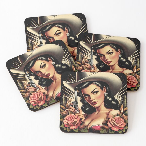 Item preview, Retro Western Pin-up designed and sold by PulpVintage.