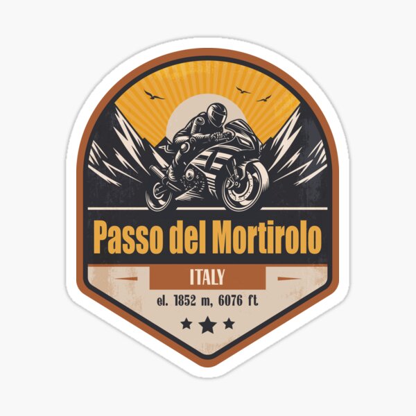 Item preview, Passo del Mortirolo Italy Motorcycling Mountain Design designed and sold by CynthiaGraphics.