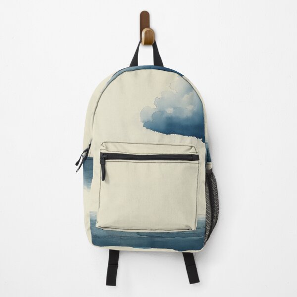 Item preview, Lonely Cloud Over the Sea - Minimalist Sky and Water Scene designed and sold by solynneart.