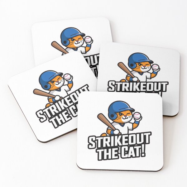 Item preview, Strikeout the cat / Baseball cat designed and sold by LostForSpace.