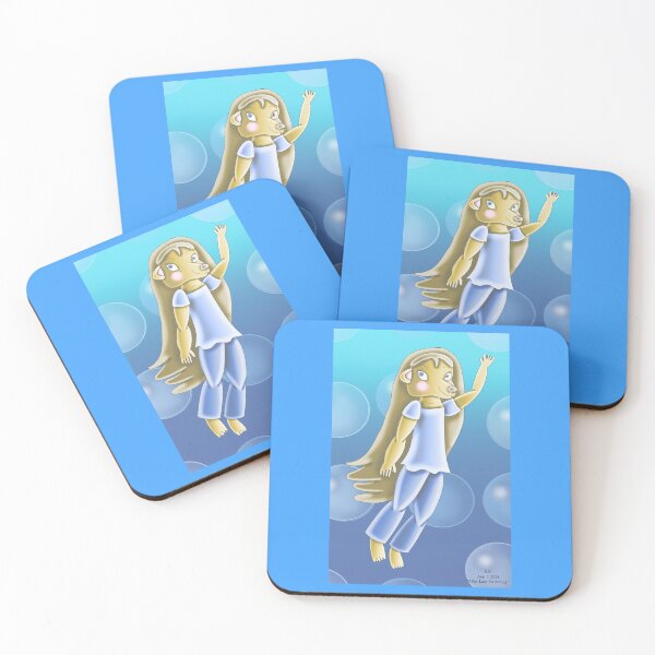 Item preview, Otter Lady Swimming designed and sold by KJH-Art-Studios.