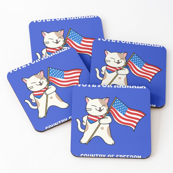 Item preview, "Patriotic Paws: Vote for Kamala, Country of Freedom!" designed and sold by WillMyVoteCount.