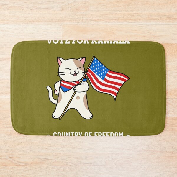 Item preview, "Patriotic Paws: Vote for Kamala, Country of Freedom!" designed and sold by WillMyVoteCount.