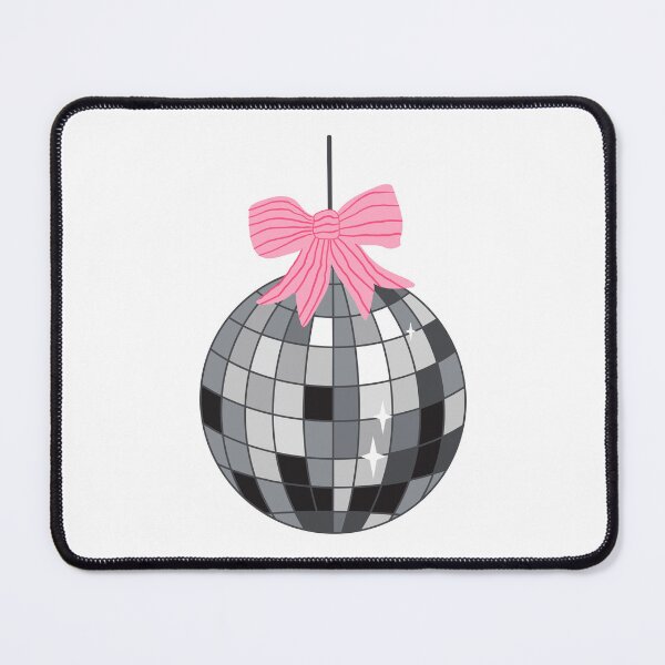 Item preview, Disco ball with bow. Y2K aesthetic. Grey. designed and sold by CoCoArt-Ua.