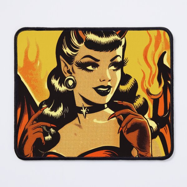 Item preview, Cute Devil Woman designed and sold by PulpVintage.