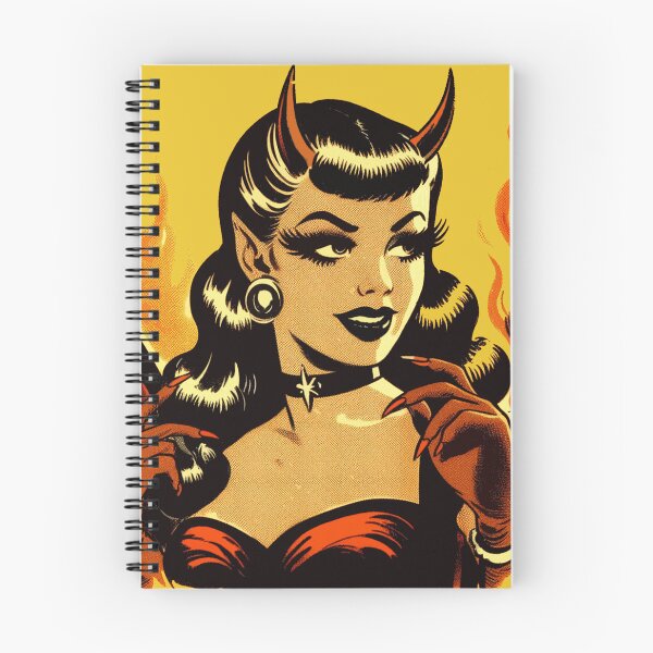 Item preview, Cute Devil Woman designed and sold by PulpVintage.
