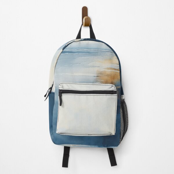 Item preview, Alone at Dusk - Contemplative Coastal Landscape designed and sold by solynneart.