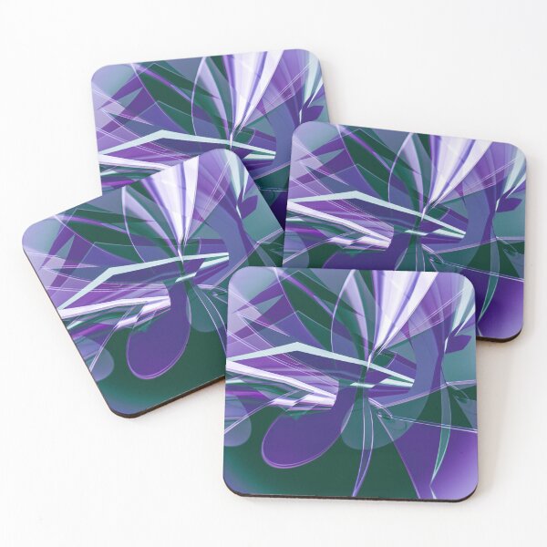 Item preview, Dynamic Lucidity Abstract by Jenny Meehan Purple Green  designed and sold by Jenny Meehan Art Prints and Patterns  .