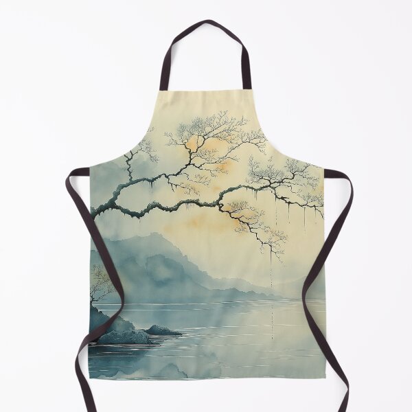 Item preview, Branch Over Water - Calm Mountain Landscape designed and sold by solynneart.
