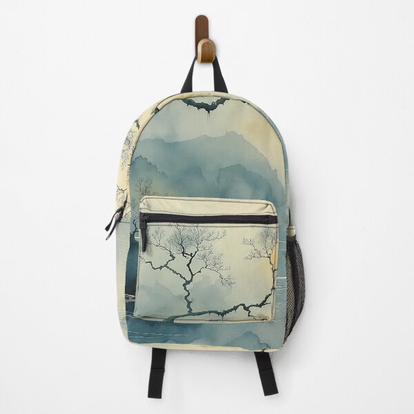Item preview, Branch Over Water - Calm Mountain Landscape designed and sold by solynneart.