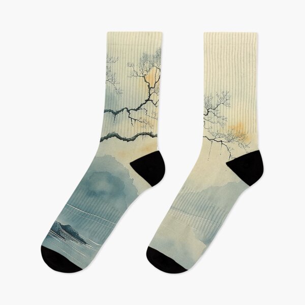 Item preview, Branch Over Water - Calm Mountain Landscape designed and sold by solynneart.