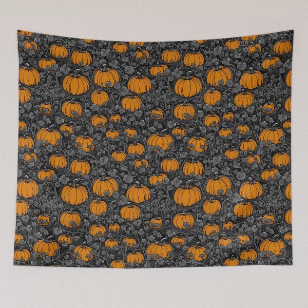 Item preview, Pumpkin Patch Pattern (Dark) designed and sold by Kootenay Eric.