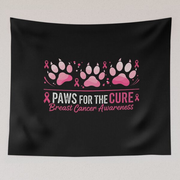 Item preview, Paws For The Cure Pink Ribbon Breast Cancer designed and sold by studiopekepeke.