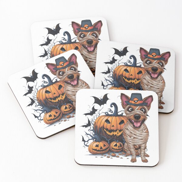 Item preview, Mummy dog ​​with pumpkins. designed and sold by MagelliShop.