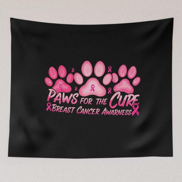 Item preview, Paws For The Cure Pink Ribbon Breast Cancer designed and sold by studiopekepeke.