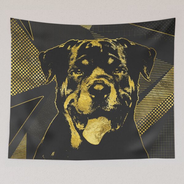 Item preview, Golden Rottweiler  - Metzgerhund Digital Art designed and sold by k9printart.