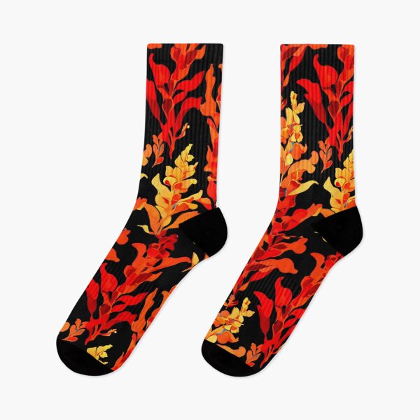 Item preview, A warm, sunset-inspired snapdragon pattern designed and sold by Tchoice.