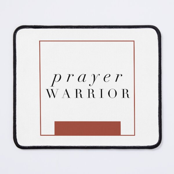 Item preview, Prayer Warrior Christian Typographic Design designed and sold by Our Bible Journey.