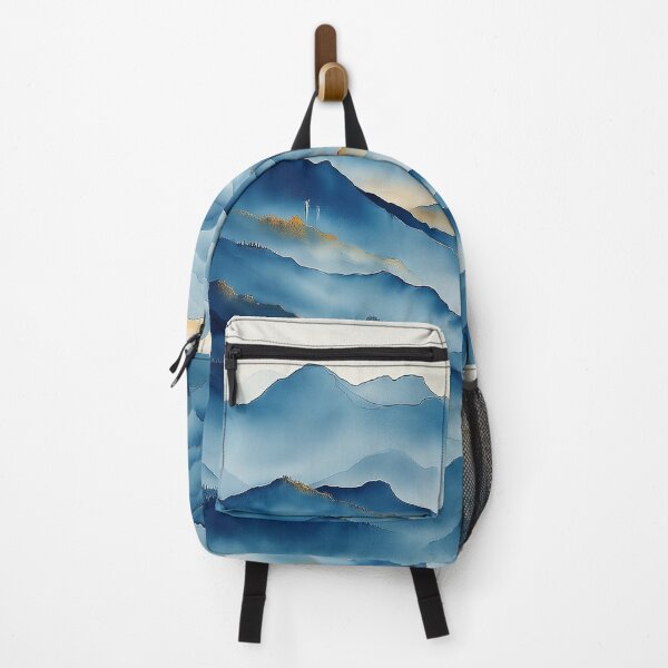 Item preview, Layered Blue Mountains - Majestic Landscape designed and sold by solynneart.