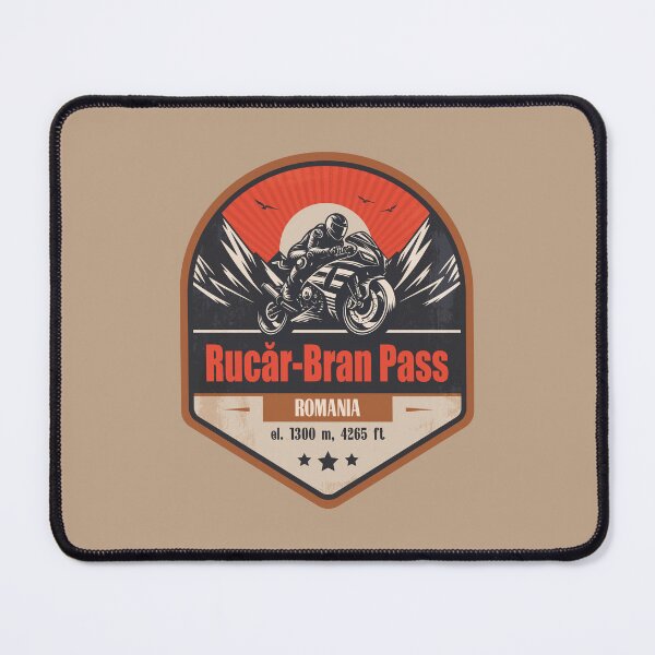 Item preview, Rucăr - Bran Pass Romania Motorcycling Mountain Design designed and sold by CynthiaGraphics.